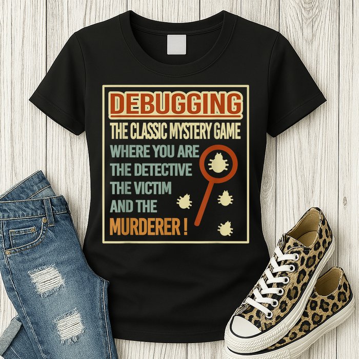 Retro Debugging Computer Science Programmers Coding Women's T-Shirt