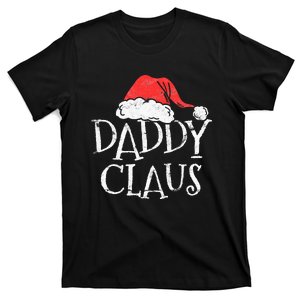 Retro Daddy Claus Gift Funny Christmas Santa Costume Dad T-Shirt