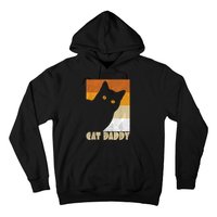 Retro Distressed Cat Crazy Look Vintage Cat Daddy Hoodie