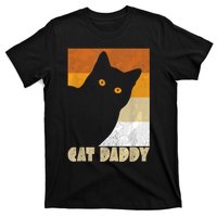 Retro Distressed Cat Crazy Look Vintage Cat Daddy T-Shirt