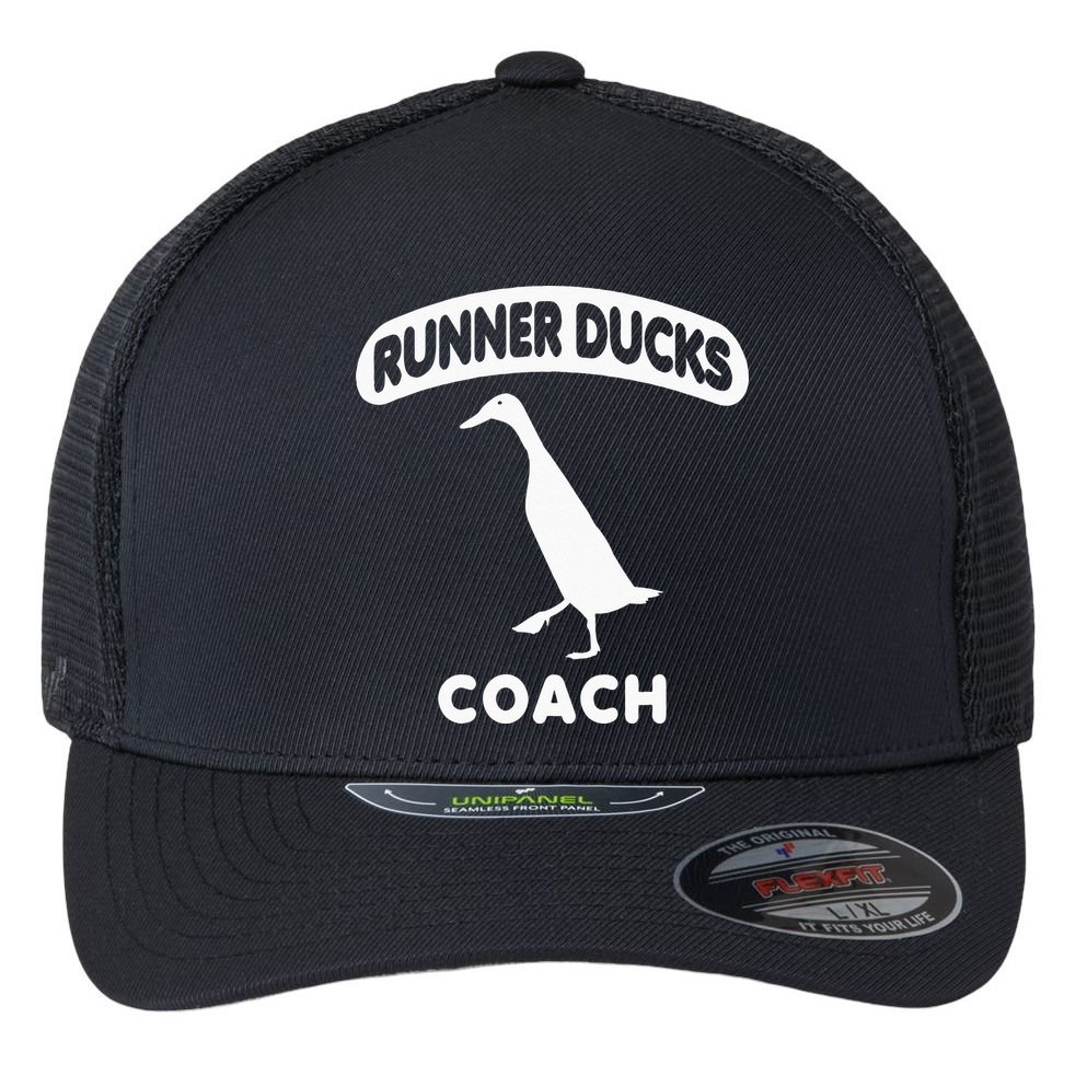 Runner Ducks Coach Indian Duck Flexfit Unipanel Trucker Cap