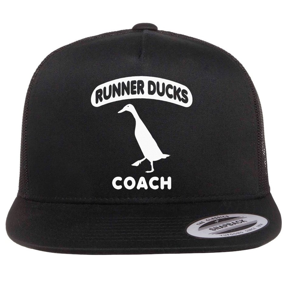 Runner Ducks Coach Indian Duck Flat Bill Trucker Hat