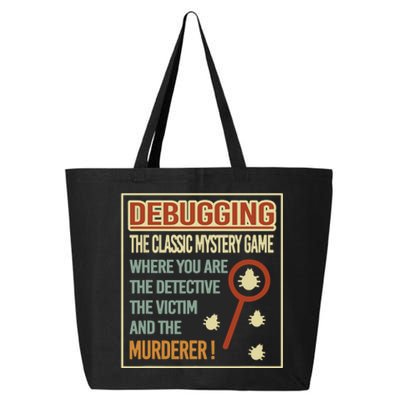 Retro Debugging Computer Science Programmers Coding 25L Jumbo Tote