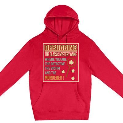 Retro Debugging Computer Science Programmers Coding Premium Pullover Hoodie