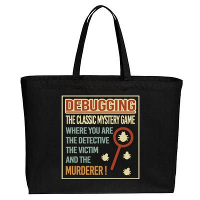 Retro Debugging Computer Science Programmers Coding Cotton Canvas Jumbo Tote