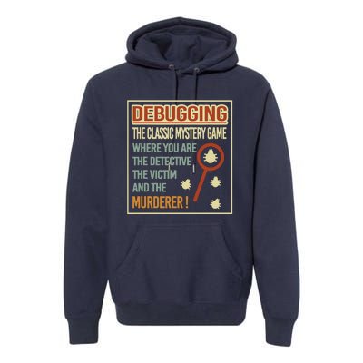 Retro Debugging Computer Science Programmers Coding Premium Hoodie