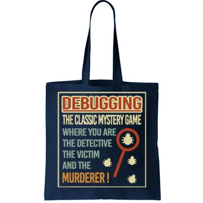 Retro Debugging Computer Science Programmers Coding Tote Bag