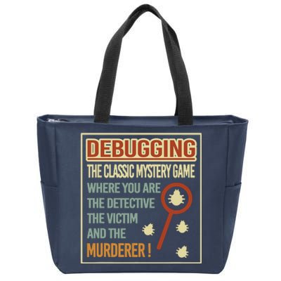 Retro Debugging Computer Science Programmers Coding Zip Tote Bag