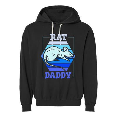 Rat Daddy Cute Rats Animal Lover Dad Father Papa Father's Garment-Dyed Fleece Hoodie