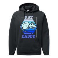 Rat Daddy Cute Rats Animal Lover Dad Father Papa Father's Performance Fleece Hoodie