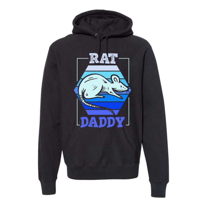 Rat Daddy Cute Rats Animal Lover Dad Father Papa Father's Premium Hoodie