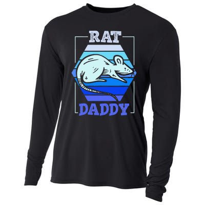 Rat Daddy Cute Rats Animal Lover Dad Father Papa Father's Cooling Performance Long Sleeve Crew