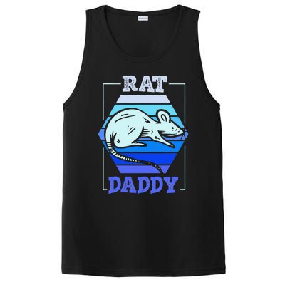 Rat Daddy Cute Rats Animal Lover Dad Father Papa Father's PosiCharge Competitor Tank