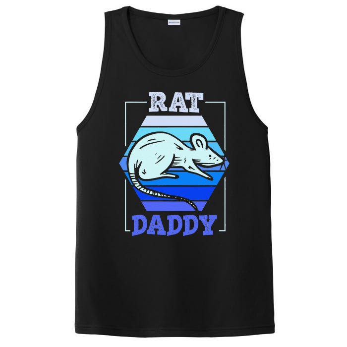 Rat Daddy Cute Rats Animal Lover Dad Father Papa Father's PosiCharge Competitor Tank