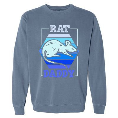 Rat Daddy Cute Rats Animal Lover Dad Father Papa Father's Garment-Dyed Sweatshirt