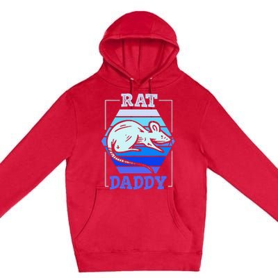 Rat Daddy Cute Rats Animal Lover Dad Father Papa Father's Premium Pullover Hoodie