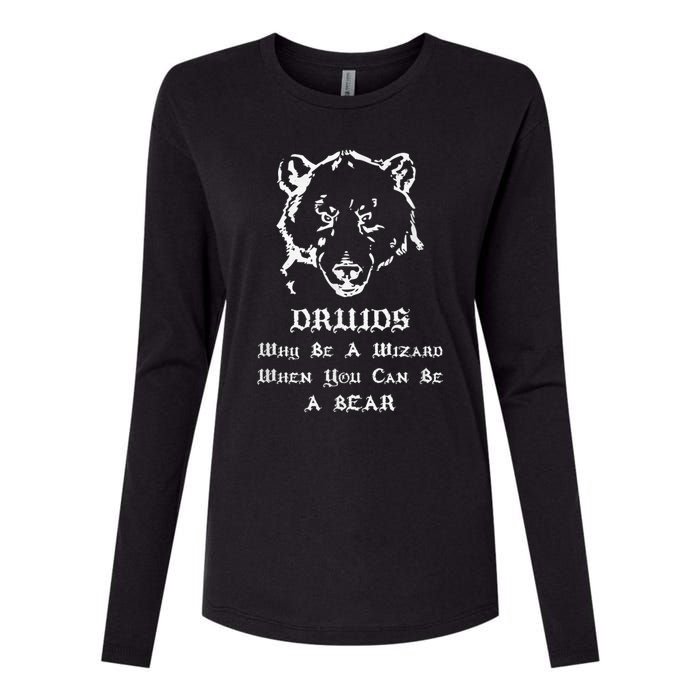 Roleplaying Druid Character Fantasy Gaming Womens Cotton Relaxed Long Sleeve T-Shirt