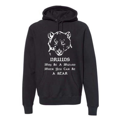 Roleplaying Druid Character Fantasy Gaming Premium Hoodie