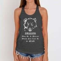 Roleplaying Druid Character Fantasy Gaming Women's Knotted Racerback Tank