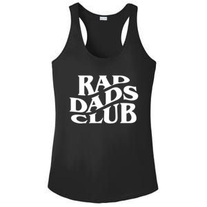 Rad Dads Club (Front+Back) Funny FatherS Day Rad Dad Cute Gift Ladies PosiCharge Competitor Racerback Tank