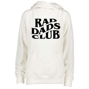 Rad Dads Club (Front+Back) Funny FatherS Day Rad Dad Cute Gift Womens Funnel Neck Pullover Hood