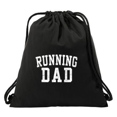 Running Dad Classic Bold Font FatherS Day Daddy Drawstring Bag