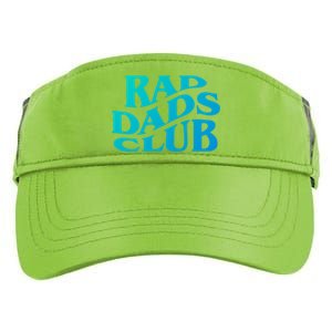 Rad Dads Club (Front+Back) Funny FatherS Day Rad Dad Cute Gift Adult Drive Performance Visor