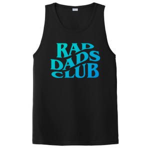 Rad Dads Club (Front+Back) Funny FatherS Day Rad Dad Cute Gift PosiCharge Competitor Tank