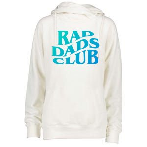 Rad Dads Club (Front+Back) Funny FatherS Day Rad Dad Cute Gift Womens Funnel Neck Pullover Hood