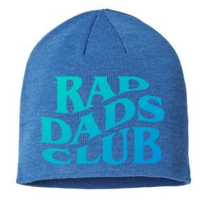 Rad Dads Club (Front+Back) Funny FatherS Day Rad Dad Cute Gift Sustainable Beanie