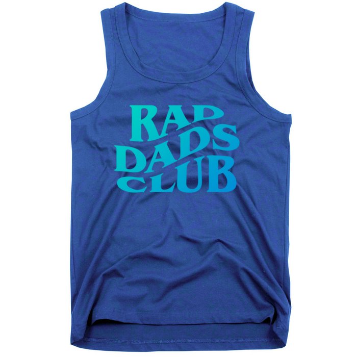 Rad Dads Club (Front+Back) Funny FatherS Day Rad Dad Cute Gift Tank Top