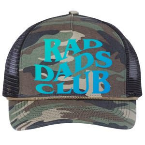 Rad Dads Club (Front+Back) Funny FatherS Day Rad Dad Cute Gift Retro Rope Trucker Hat Cap