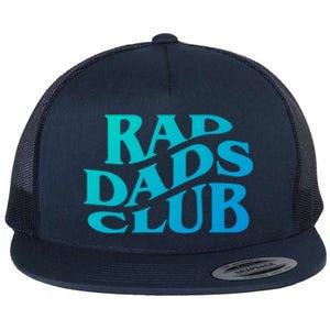 Rad Dads Club (Front+Back) Funny FatherS Day Rad Dad Cute Gift Flat Bill Trucker Hat