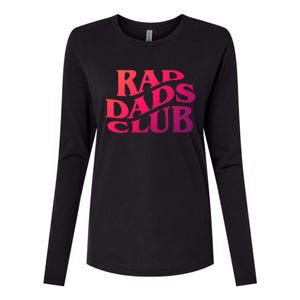 Rad Dads Club (Front+Back) Funny FatherS Day Rad Dad Cute Gift Womens Cotton Relaxed Long Sleeve T-Shirt