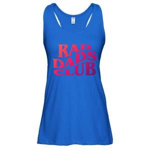 Rad Dads Club (Front+Back) Funny FatherS Day Rad Dad Cute Gift Ladies Essential Flowy Tank