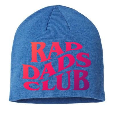 Rad Dads Club (Front+Back) Funny FatherS Day Rad Dad Cute Gift Sustainable Beanie