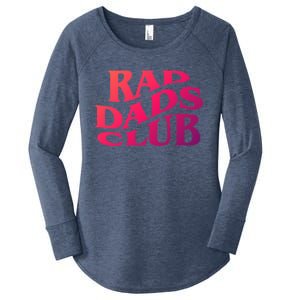 Rad Dads Club (Front+Back) Funny FatherS Day Rad Dad Cute Gift Women's Perfect Tri Tunic Long Sleeve Shirt