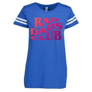 Rad Dads Club (Front+Back) Funny FatherS Day Rad Dad Cute Gift Enza Ladies Jersey Football T-Shirt