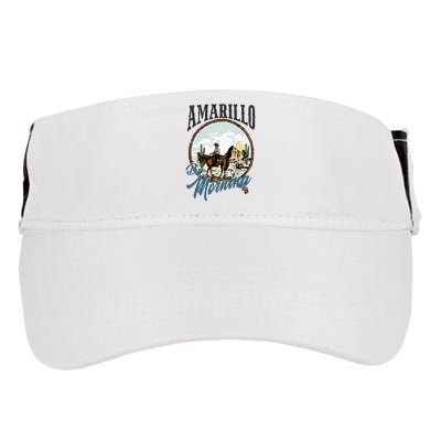 Retro Desert Cowboy Riding Horse Amarillo By Morning Western Adult Drive Performance Visor