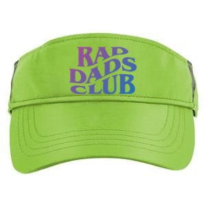 Rad Dads Club (Front+Back) Funny FatherS Day Rad Dad Cute Gift Adult Drive Performance Visor