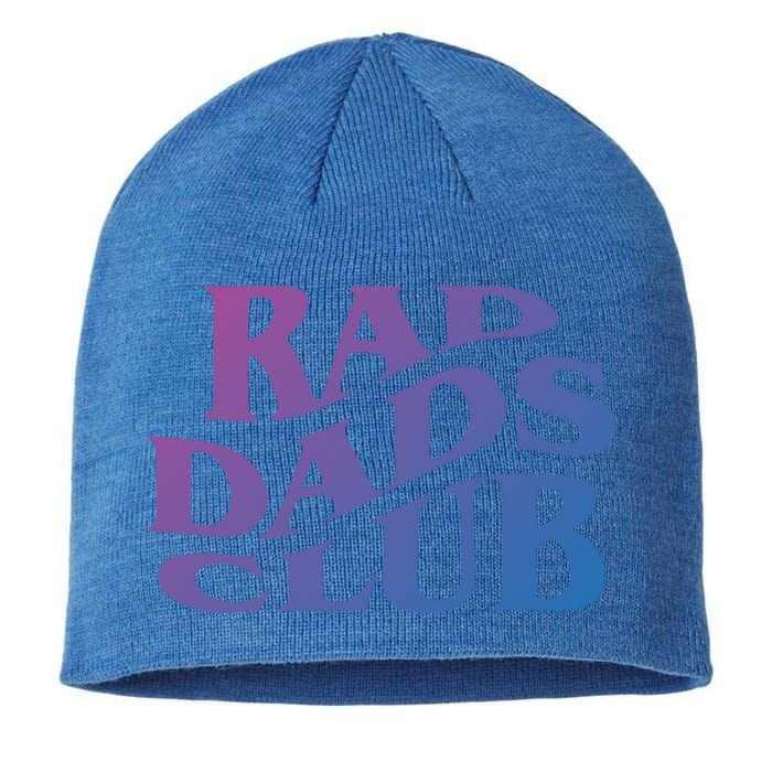 Rad Dads Club (Front+Back) Funny FatherS Day Rad Dad Cute Gift Sustainable Beanie