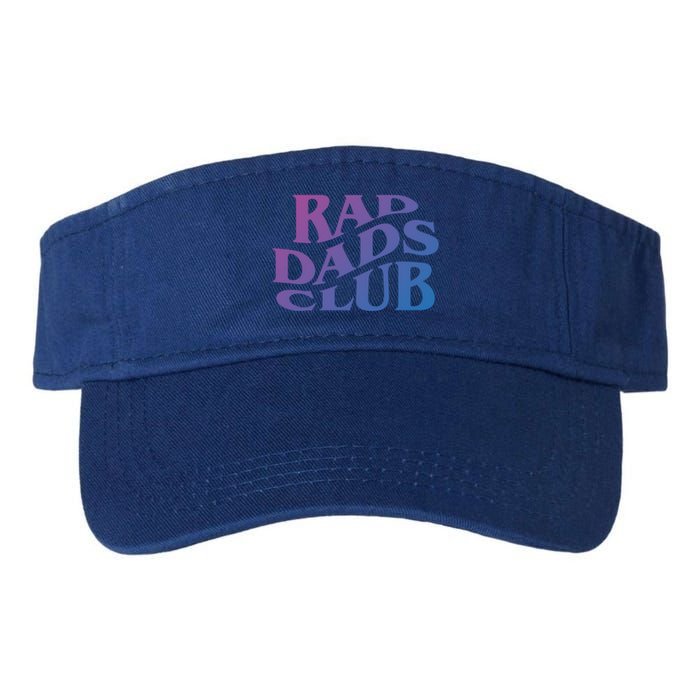 Rad Dads Club (Front+Back) Funny FatherS Day Rad Dad Cute Gift Valucap Bio-Washed Visor