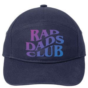 Rad Dads Club (Front+Back) Funny FatherS Day Rad Dad Cute Gift 7-Panel Snapback Hat