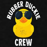Rubber Duckie Crew Funny Rubber Duck Ladies PosiCharge Tri-Blend Wicking Tank