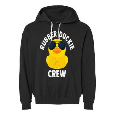 Rubber Duckie Crew Funny Rubber Duck Garment-Dyed Fleece Hoodie