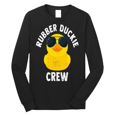 Rubber Duckie Crew Funny Rubber Duck Long Sleeve Shirt