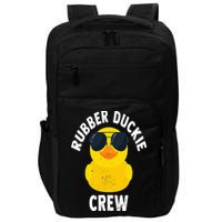 Rubber Duckie Crew Funny Rubber Duck Impact Tech Backpack