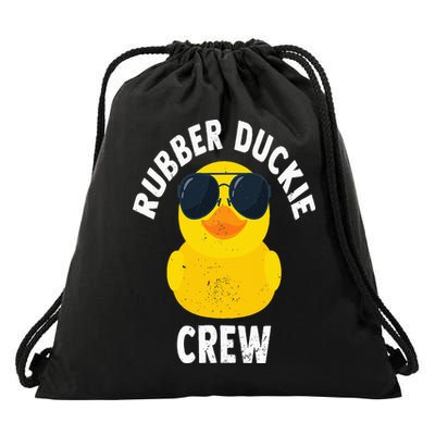 Rubber Duckie Crew Funny Rubber Duck Drawstring Bag