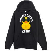 Rubber Duckie Crew Funny Rubber Duck Premium Pullover Hoodie
