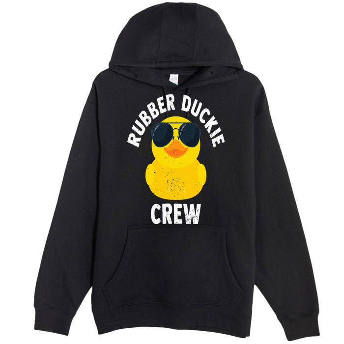 Rubber Duckie Crew Funny Rubber Duck Premium Pullover Hoodie